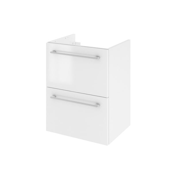 Meuble sous-vasque 2t L.45cm x H.58cm x P.33cm blanc brill Remix