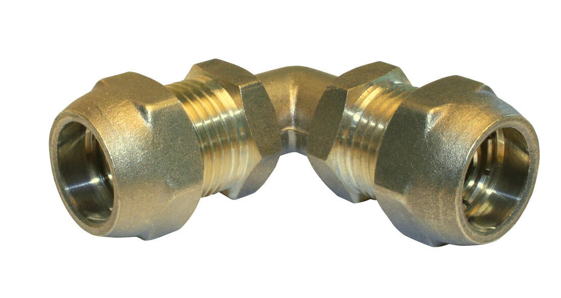 Coude pour tuyau PERT à compression F, 16 mm - 3