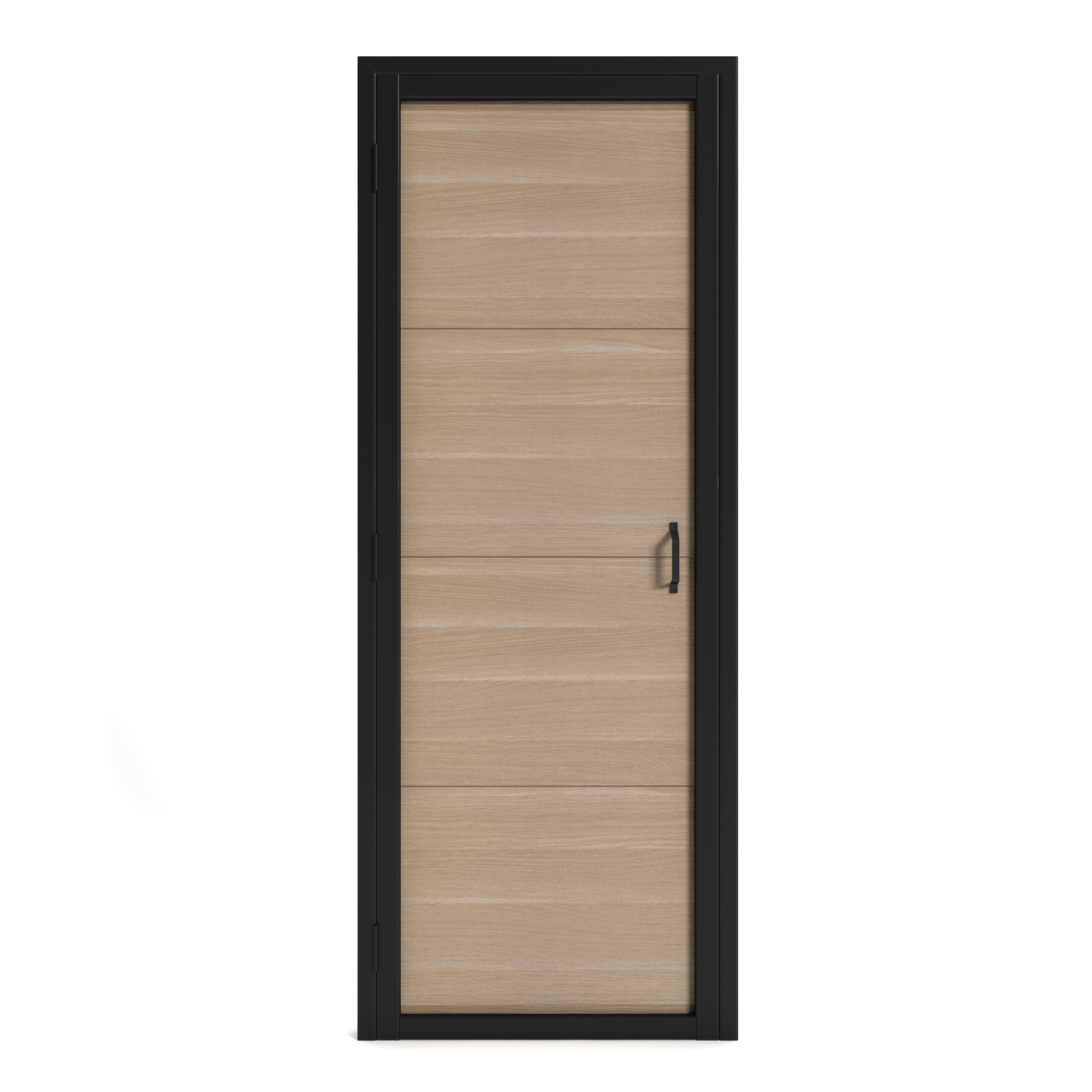 Bloc-porte bois Factory, beige/noir H.204 x l.73 cm, poussant droit - 5