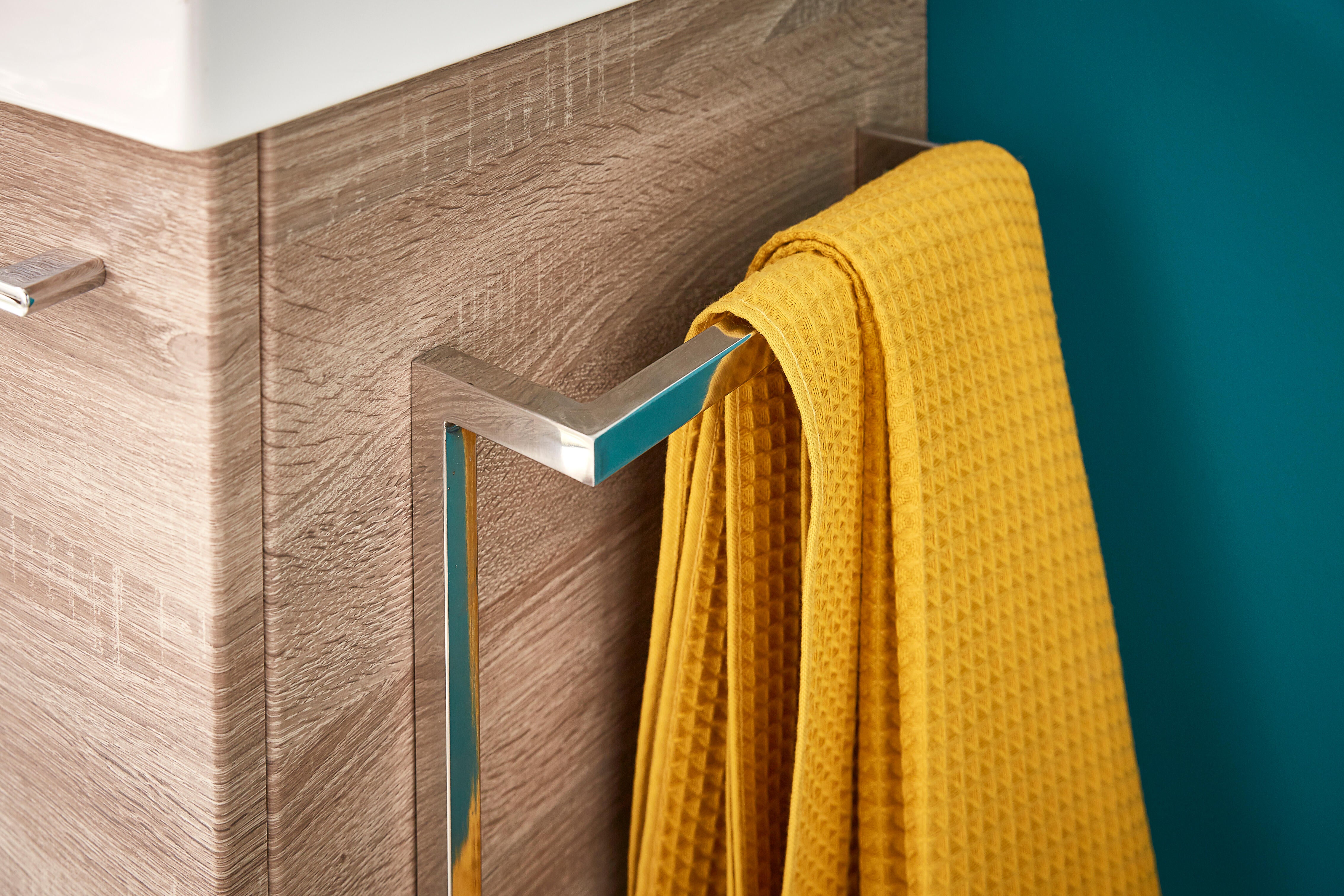 Porte Serviette Pour Paroi De Douche En Verre Cadre porte-serviette, l.20,3cm, Blanc, Remix | Leroy Merlin