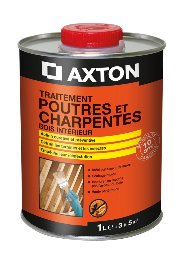 Traitement du bois intérieur Poutre et charpente AXTON 1L