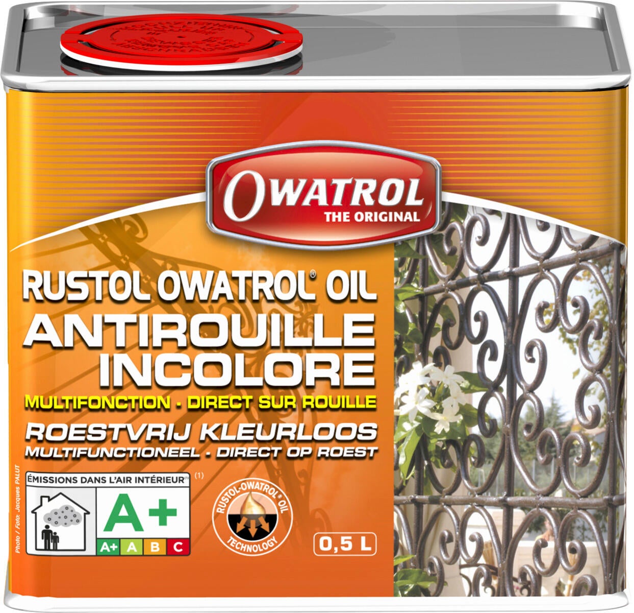 Protection antirouille extérieur / intérieur Rustol OWATROL, incolore, 0.5 l - 2