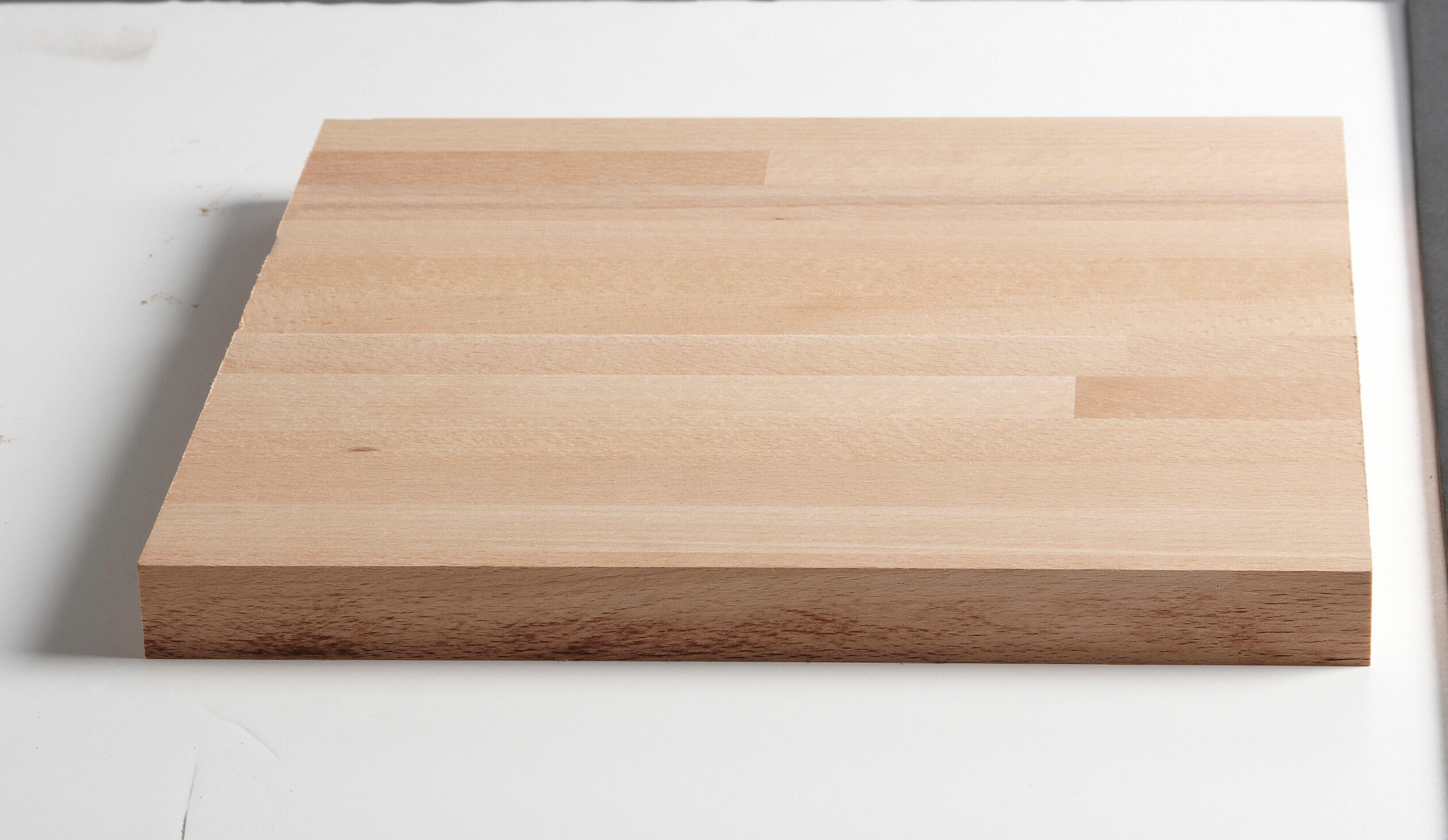 Plan de travail brut Hêtre lamellé L.250 x l.65cm, Ep.26 mm - 2