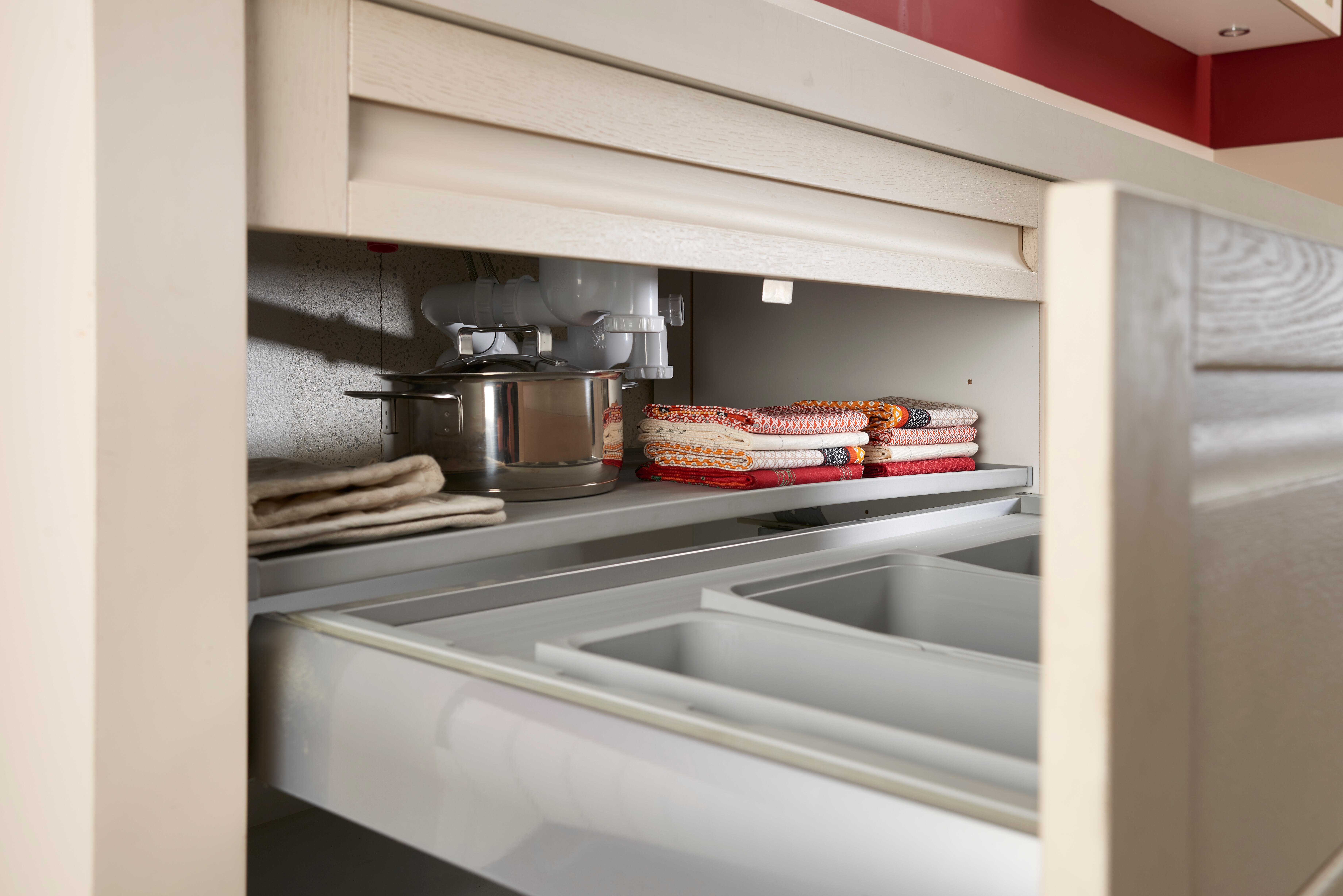 Equipement gain d'espace évier 2 cuves D90 mm VALENTIN - 2