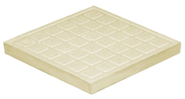 Tampon de sol polypropylène vert FIRST PLAST, L.20 x l.20 cm