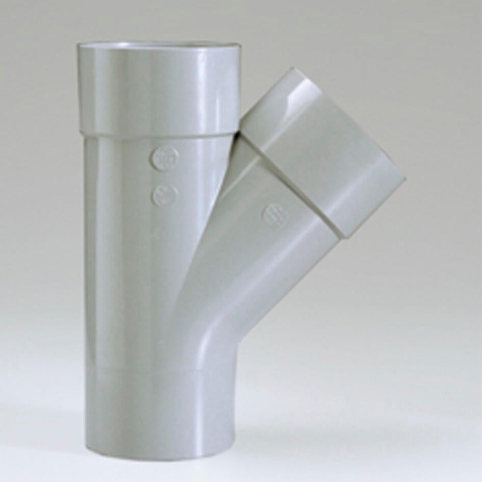 Culotte PVC mâle / femelle 45° Diam.80 mm GIRPI - 2