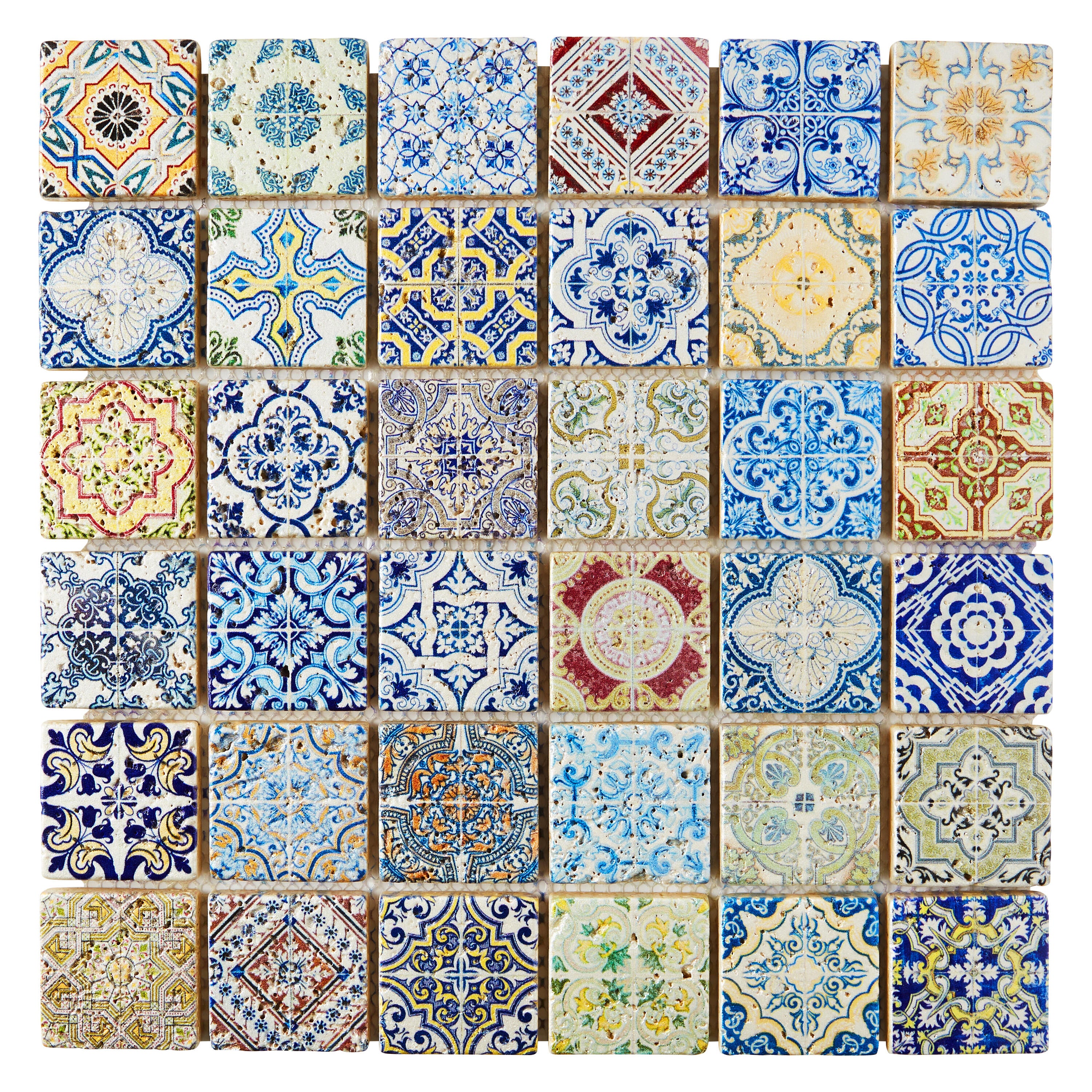 1 plaque de mosaïque Renaissance 30.5 x 30.5 cm - 2