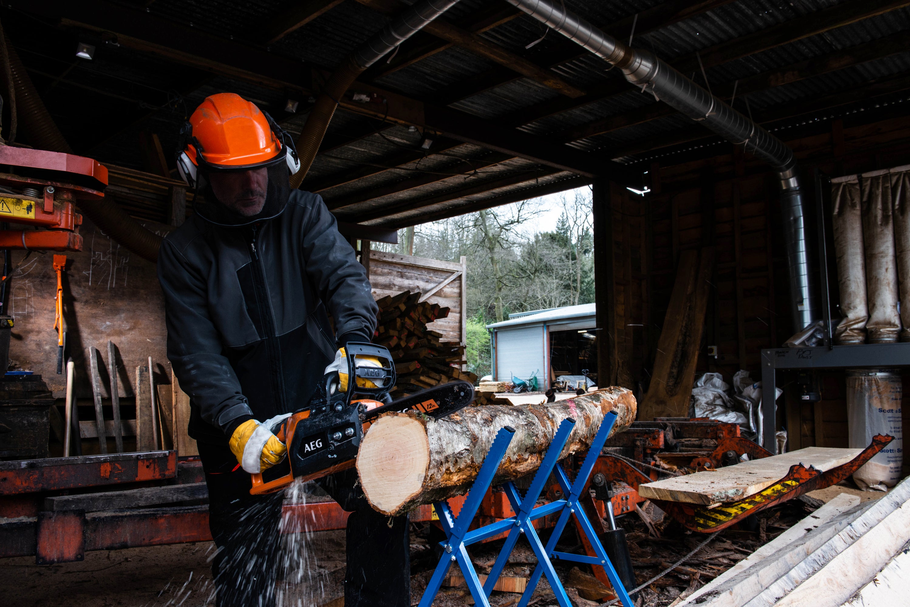 Tronçonneuse sur batterie brushless AEG Acs18b30-0 18 V, sans batterie - 5