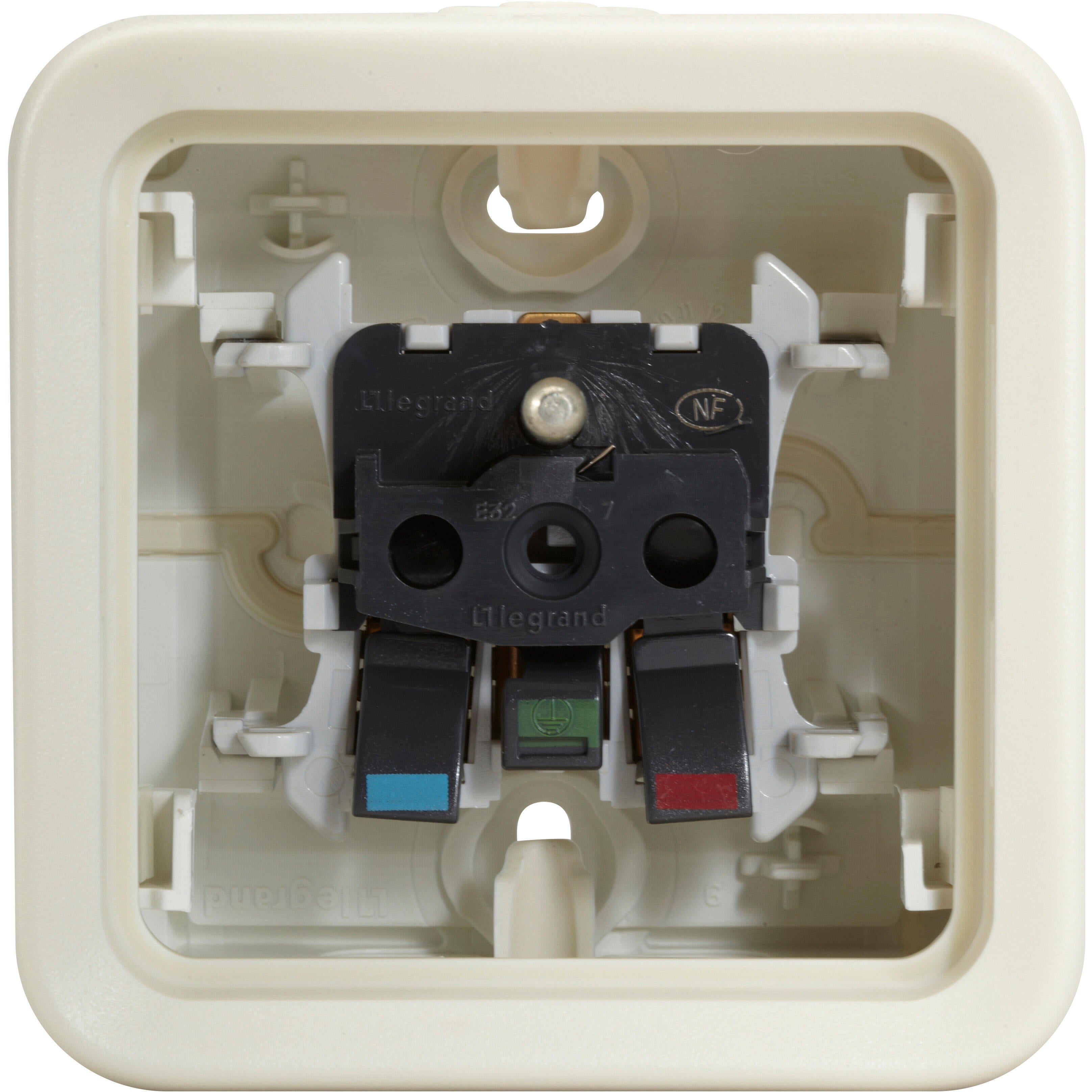 Prise avec terre étanche IP55 Plexo, LEGRAND, blanc - 5