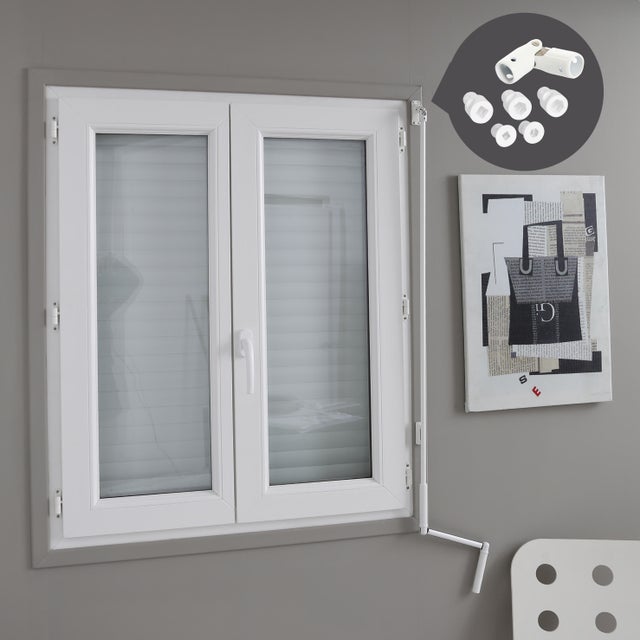 Kit manivelle universelle en acier blanc