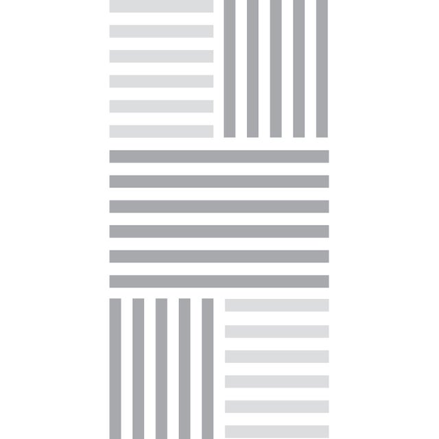 Sticker paroi de douche 100x200cm Damier anthracite, PLAGE