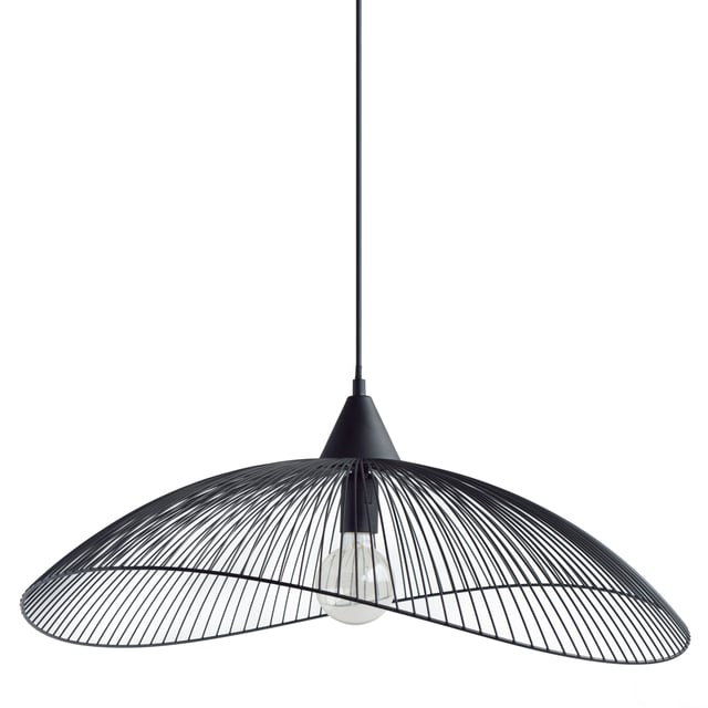 Lustre Kasteli acier, noir, Diam.65 cm, E27