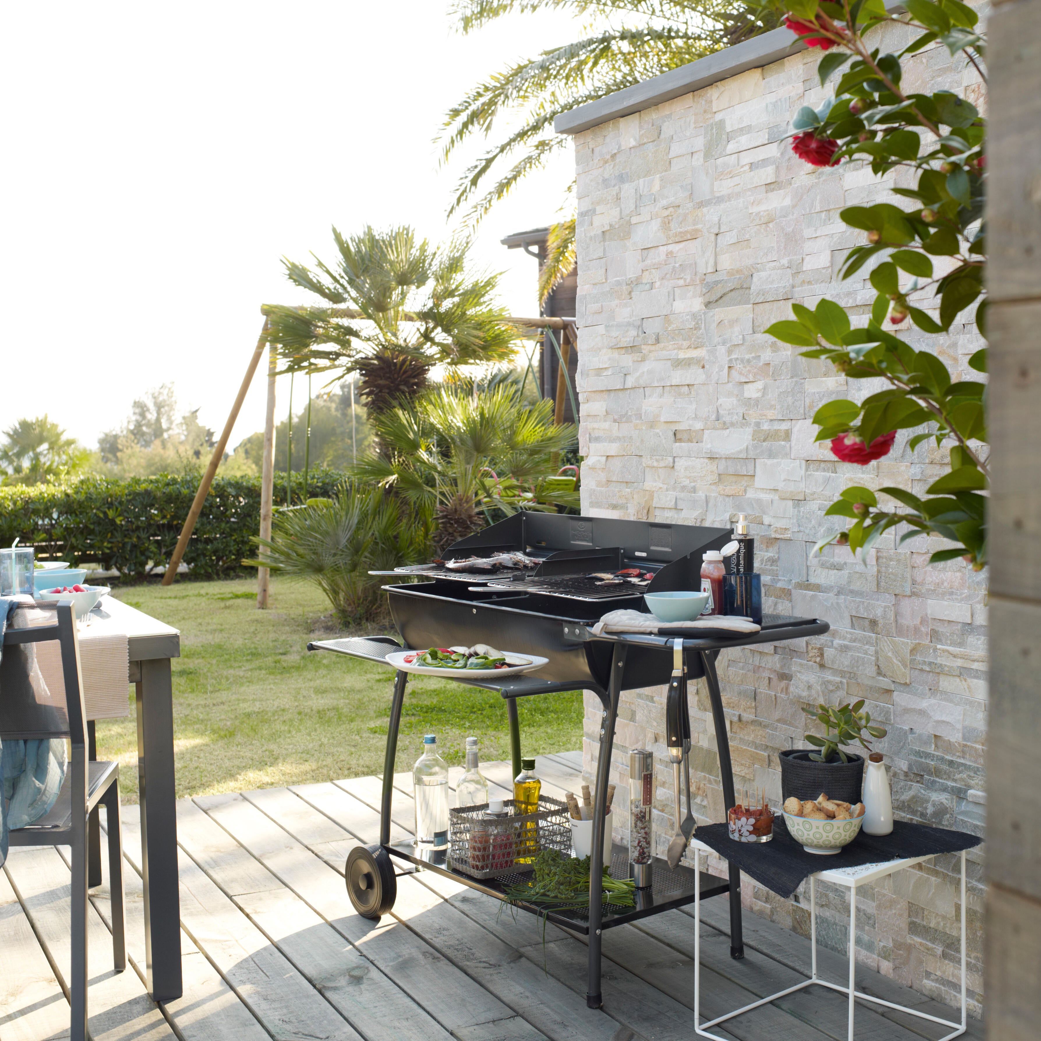 Angle plaquette de parement pierre naturelle beige gris rose Elegance, 0.441 m² - 3