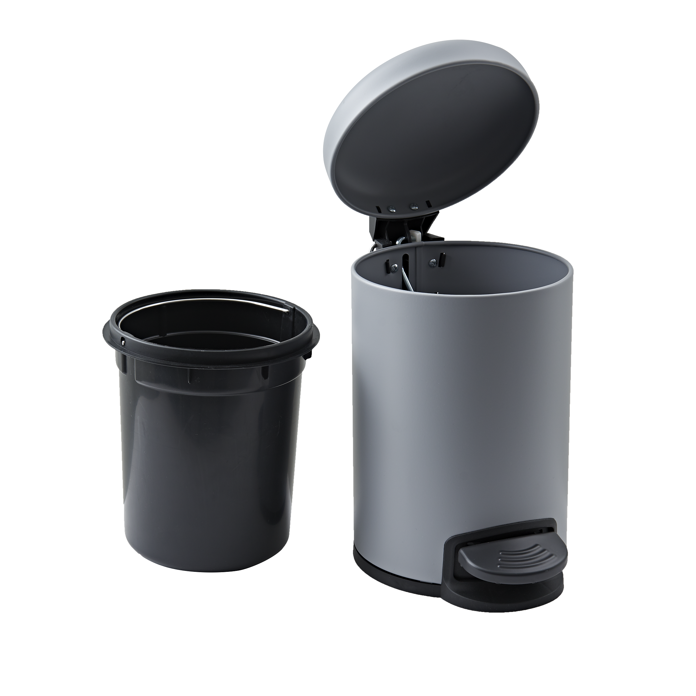 Poubelle de salle de bains 3.0 l gris granit SENSEA - 4