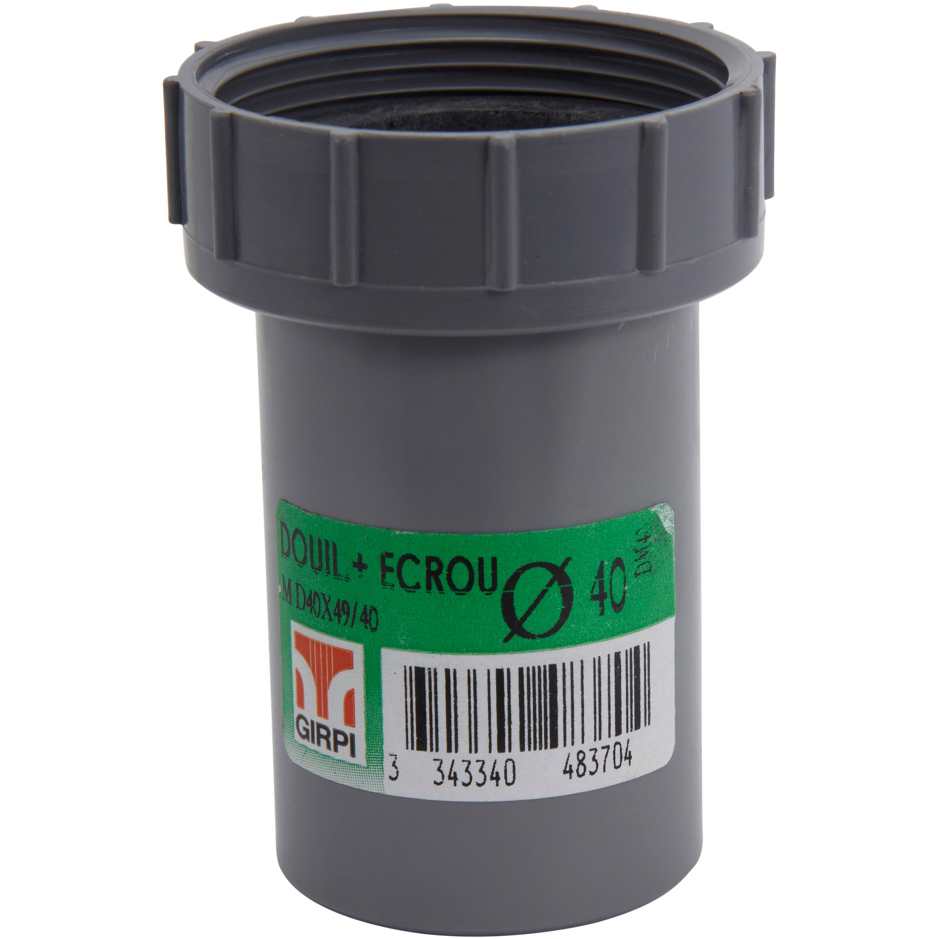 Douille et écrou en pvc à coller / à visser, mâle / femelle, D.40 - 2