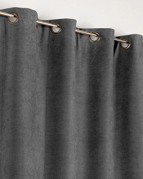 Voilage occultant thermique, Alaska, gris H.260 x l.140 cm