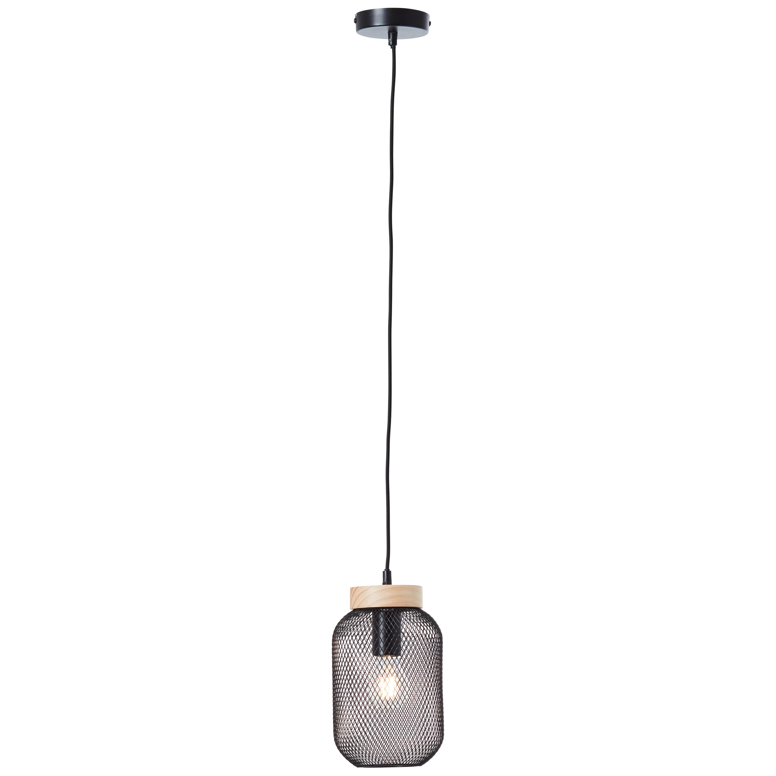 Suspension Giada fer, noir, Diam.10.5 cm, E27 - 4
