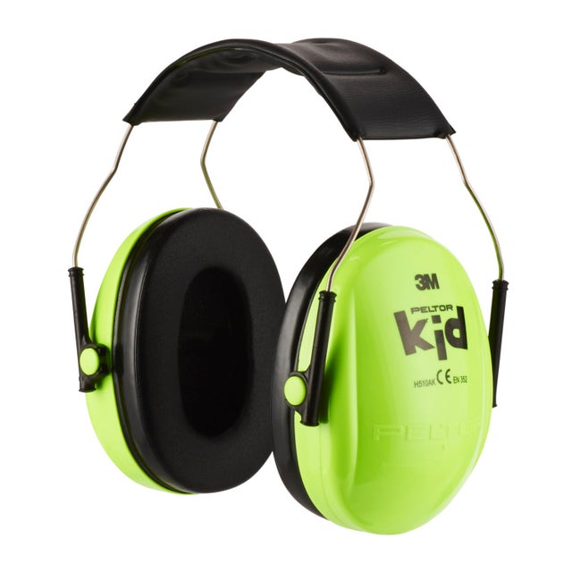 Casque antibruit snr 27 db Peltor pour enfant vert 3M 87-98db