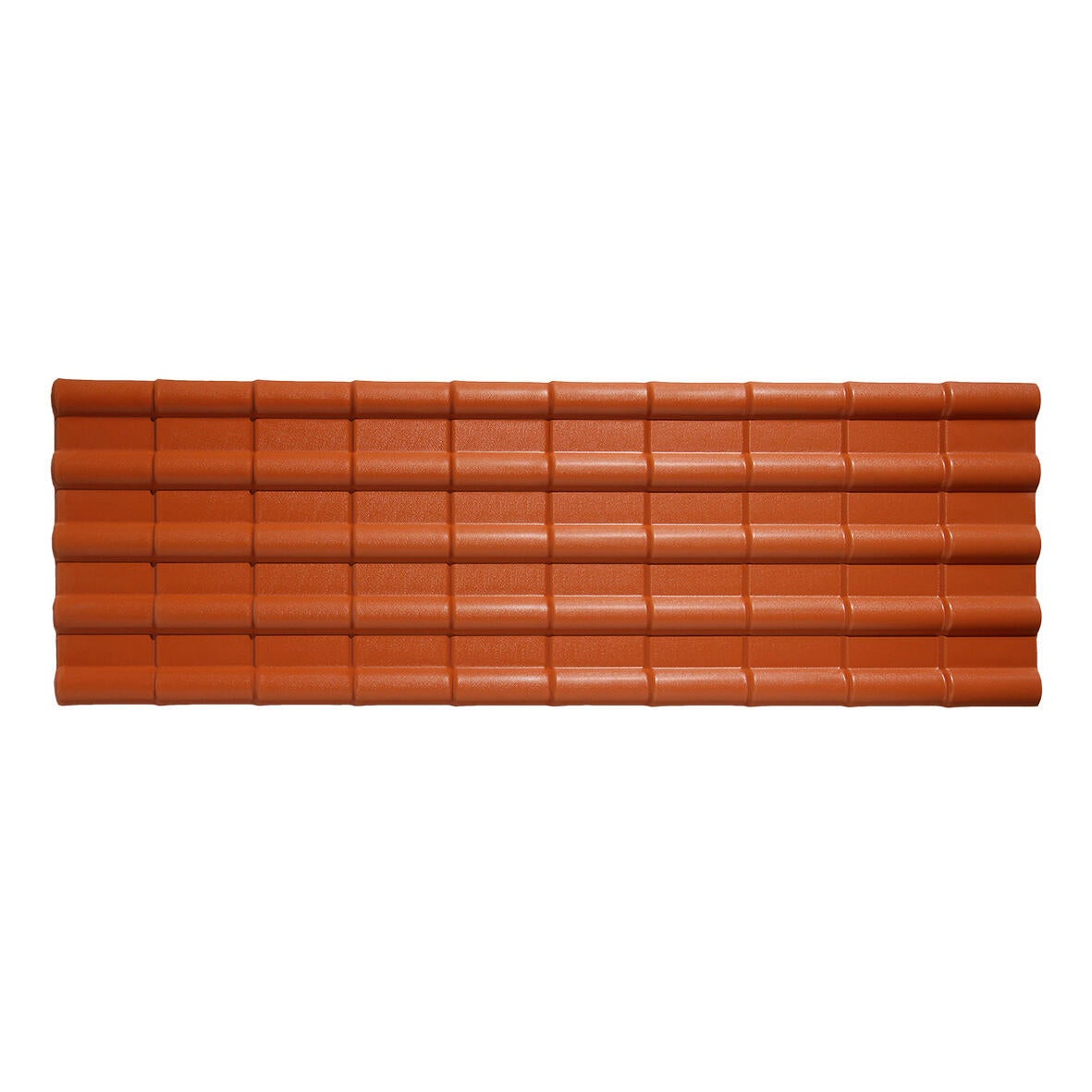 Plaque de toiture onde hollandaise plastique terracotta l.0.75 x L.2.22 m SEDPA - 2