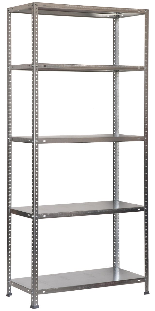 Estante metálica cinza 5 prateleiras 80x40x180 cm 100 kg Simonrack