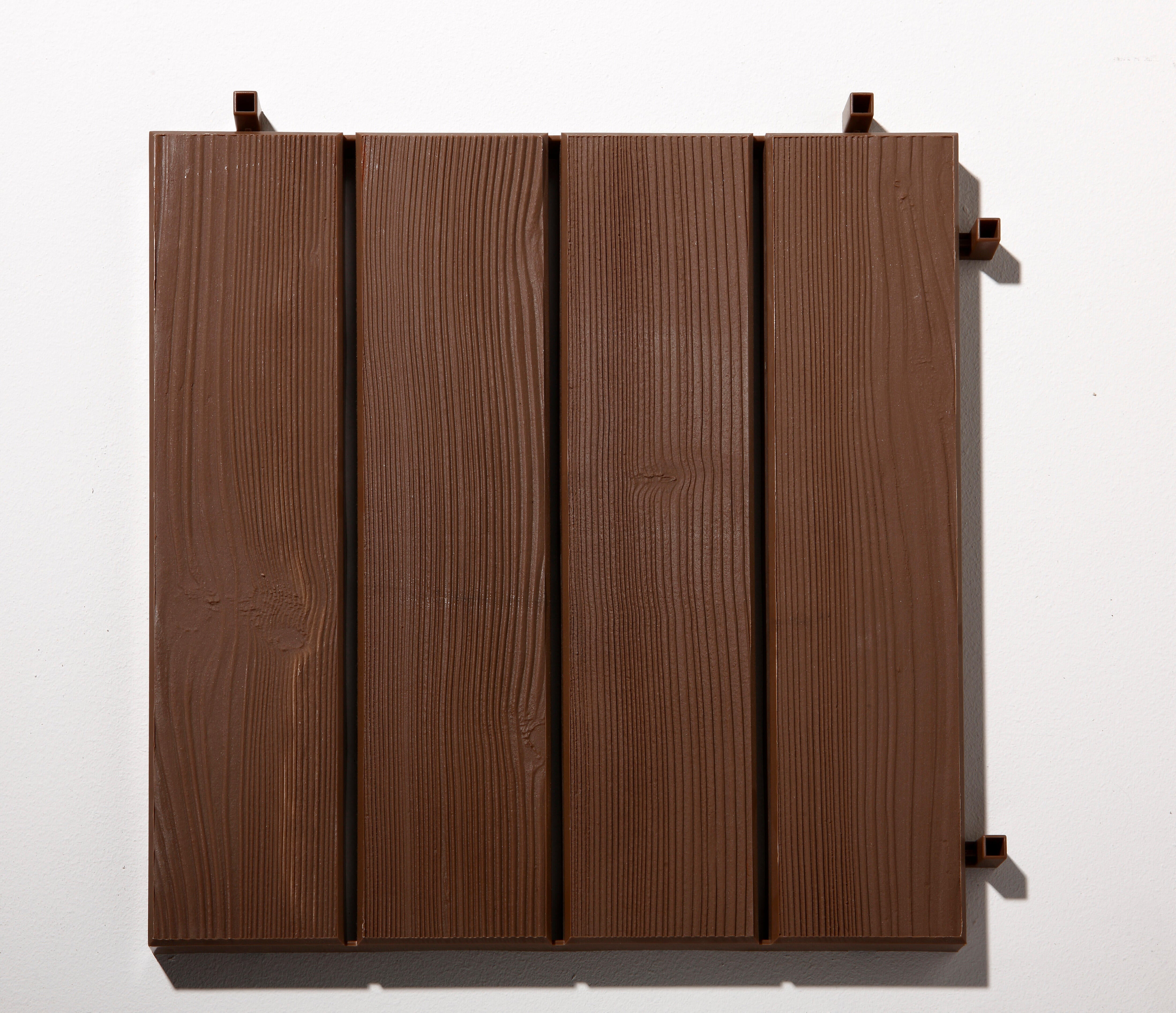 Dalle clipsable polypropylène Easy, brun chocolat n°1, L.38 x l.38 cm x Ep.25 mm - 4