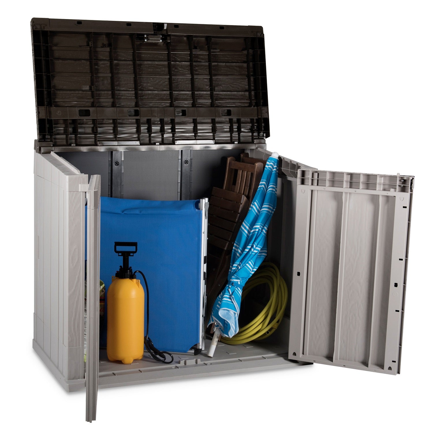 Coffre de jardin Storaway gris, 842 l - 2