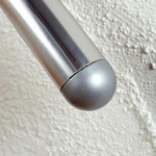 2 embouts aluminium gris pour main courante OBAPI - 4