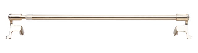 Kit de barre de vitrage sans perçage doré Press, L.30 - 50 cm, diam.9 mm, INSPIR