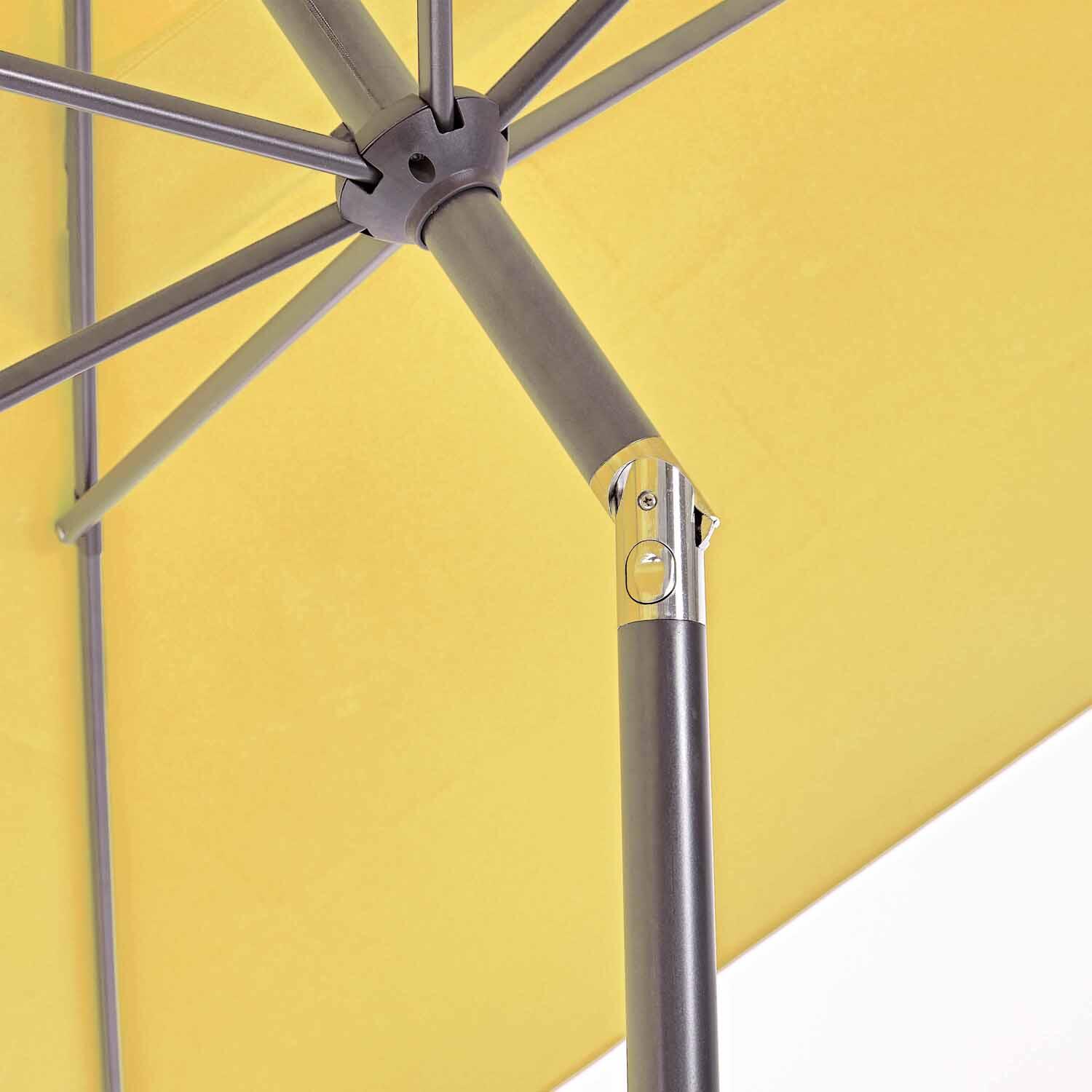 Parasol droit rectangulaire jaune Avea NATERIAL L.300 x l.194 cm - 9