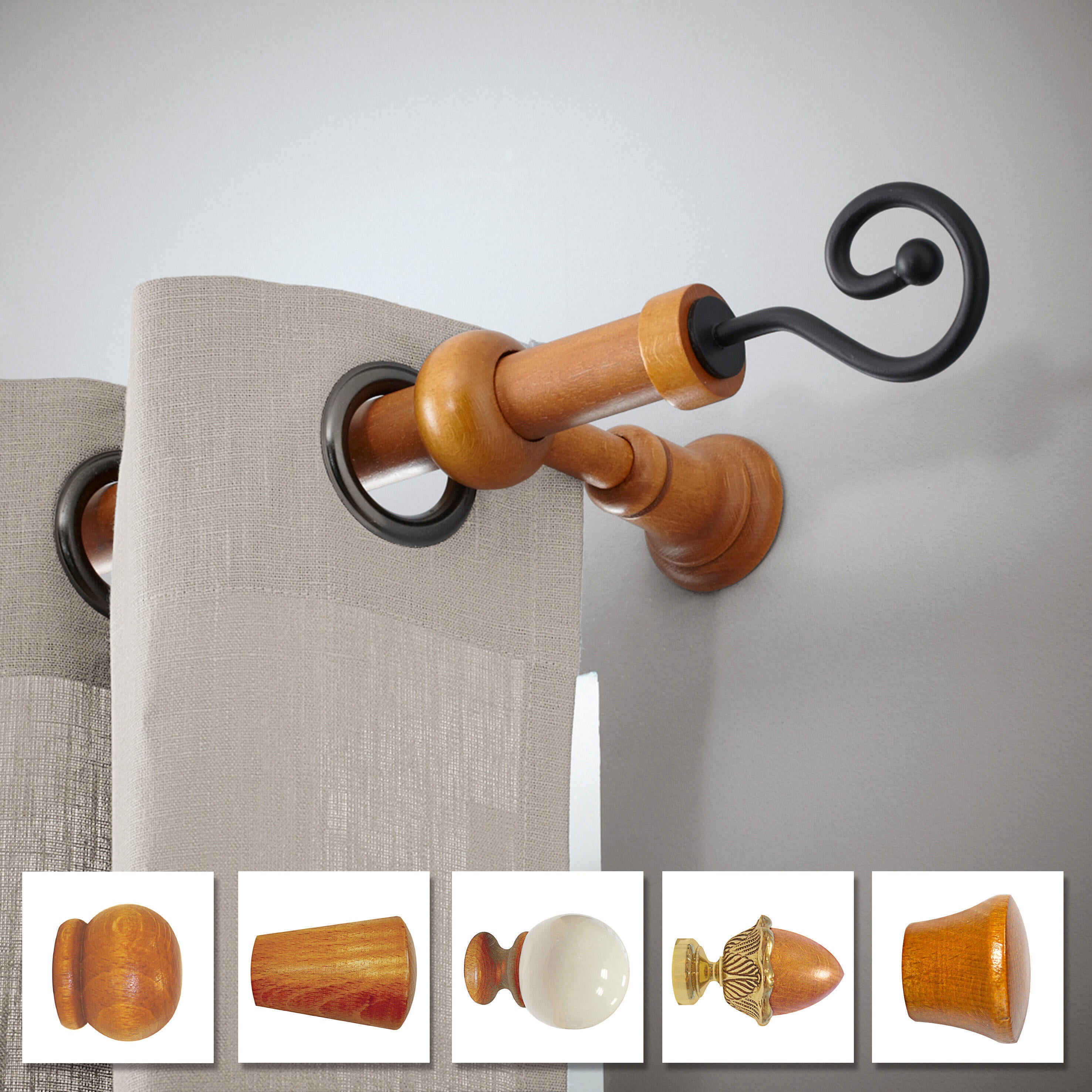 Varão Inspire d28cm 2.5m cerejeira - 5