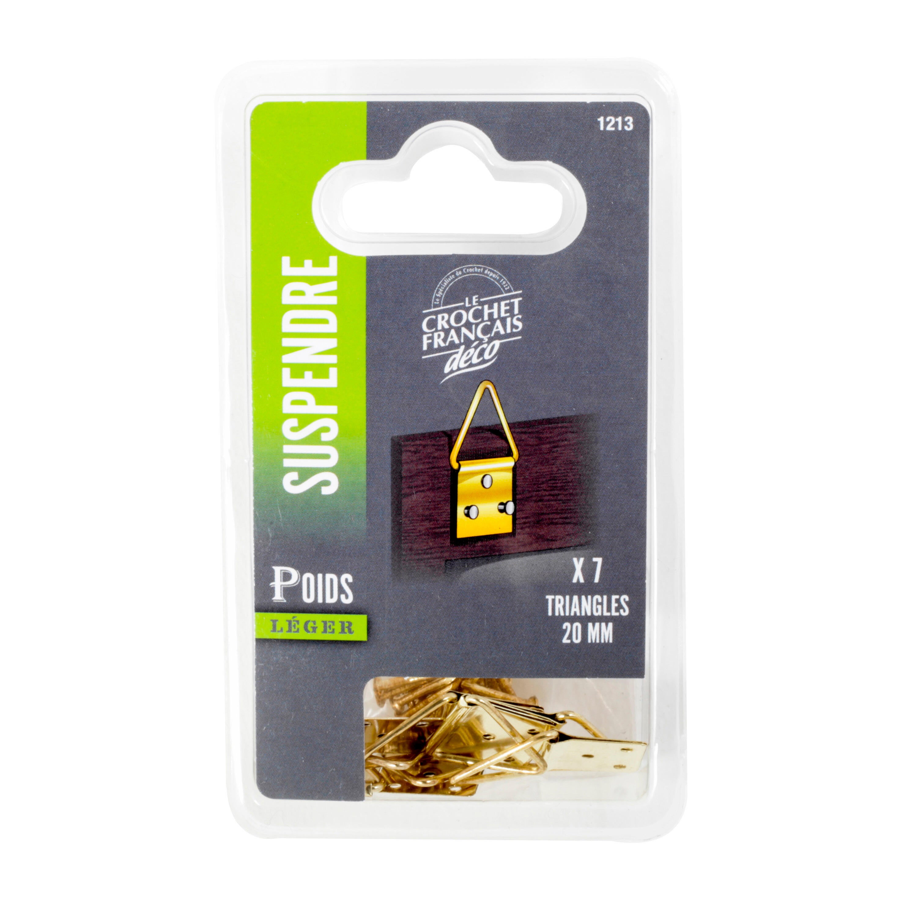 Lot de 7 tringles d'accrochage LE CROCHET FRANCAIS H.32 x l.20 mm - 2