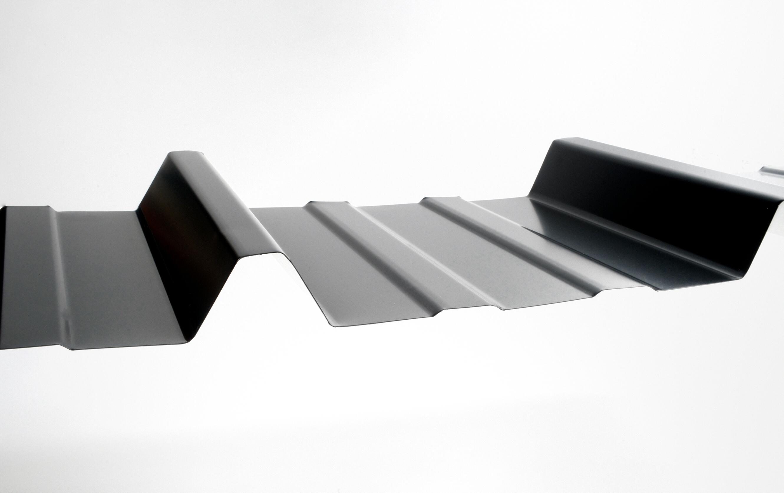 Tôle bac acier nervuré bleu anti-condensation, l.1.05 x L.3 m, H.45 mm, Ep.0.63  - 6