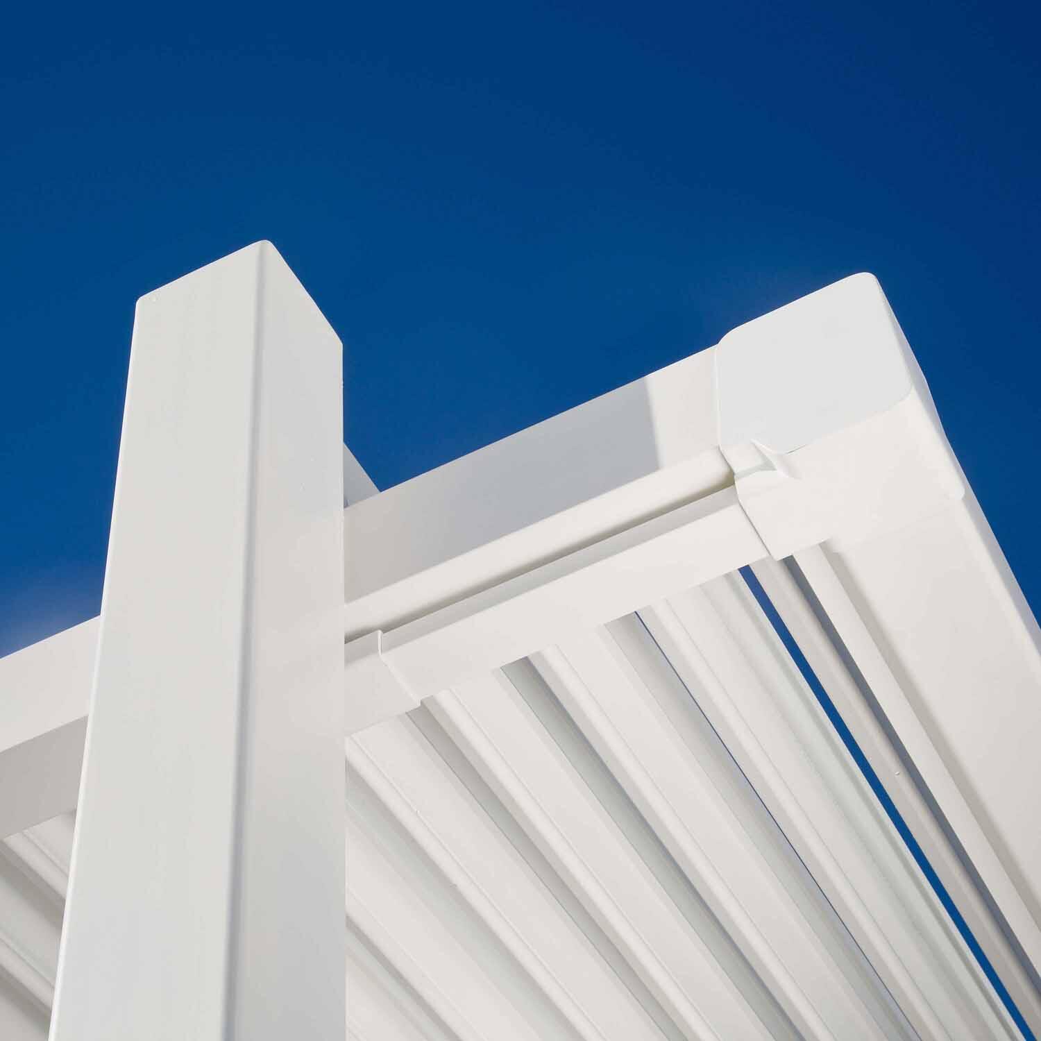 Pergola in alluminio bianca 3 x 3.5 m - Persea NATERIAL - 24