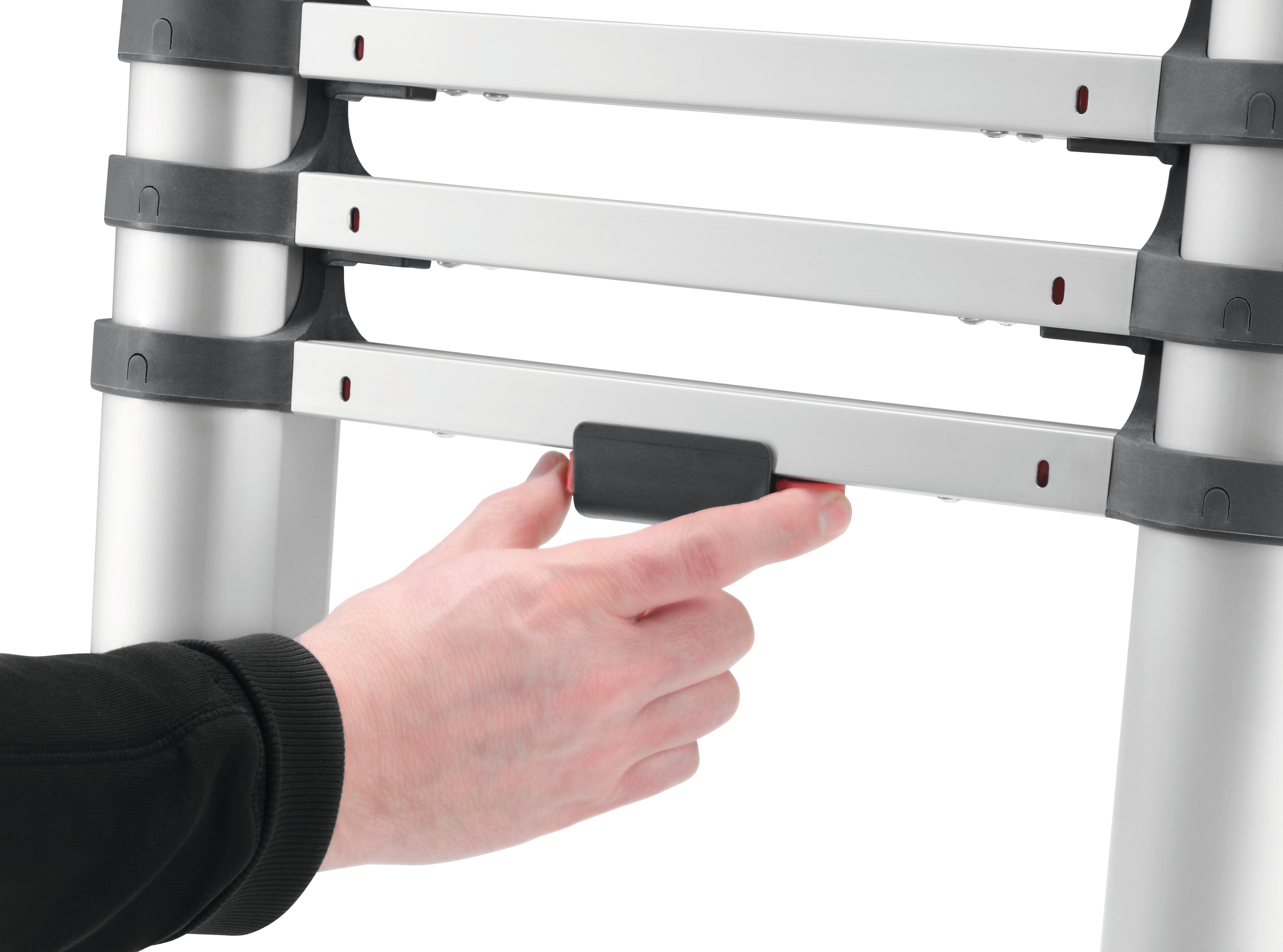 Echelle télescopique HAILO Flexline 9 échelons 2,6m hauteur d'accès max. 3m40 - 7