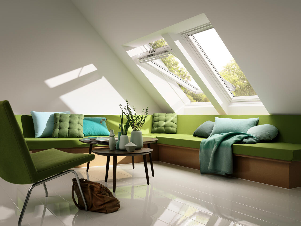 VELUX 114 x 118 solaire tout confort EverFinish polyuréthane blanc GGU SK06 - 7