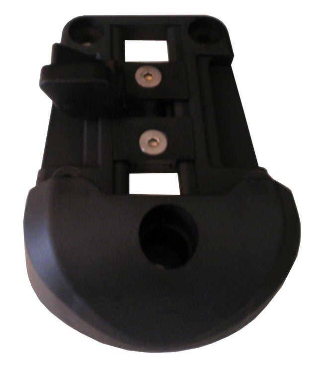 Butée de porte en pvc Quincaillerie noir l.10 x H.5 cm