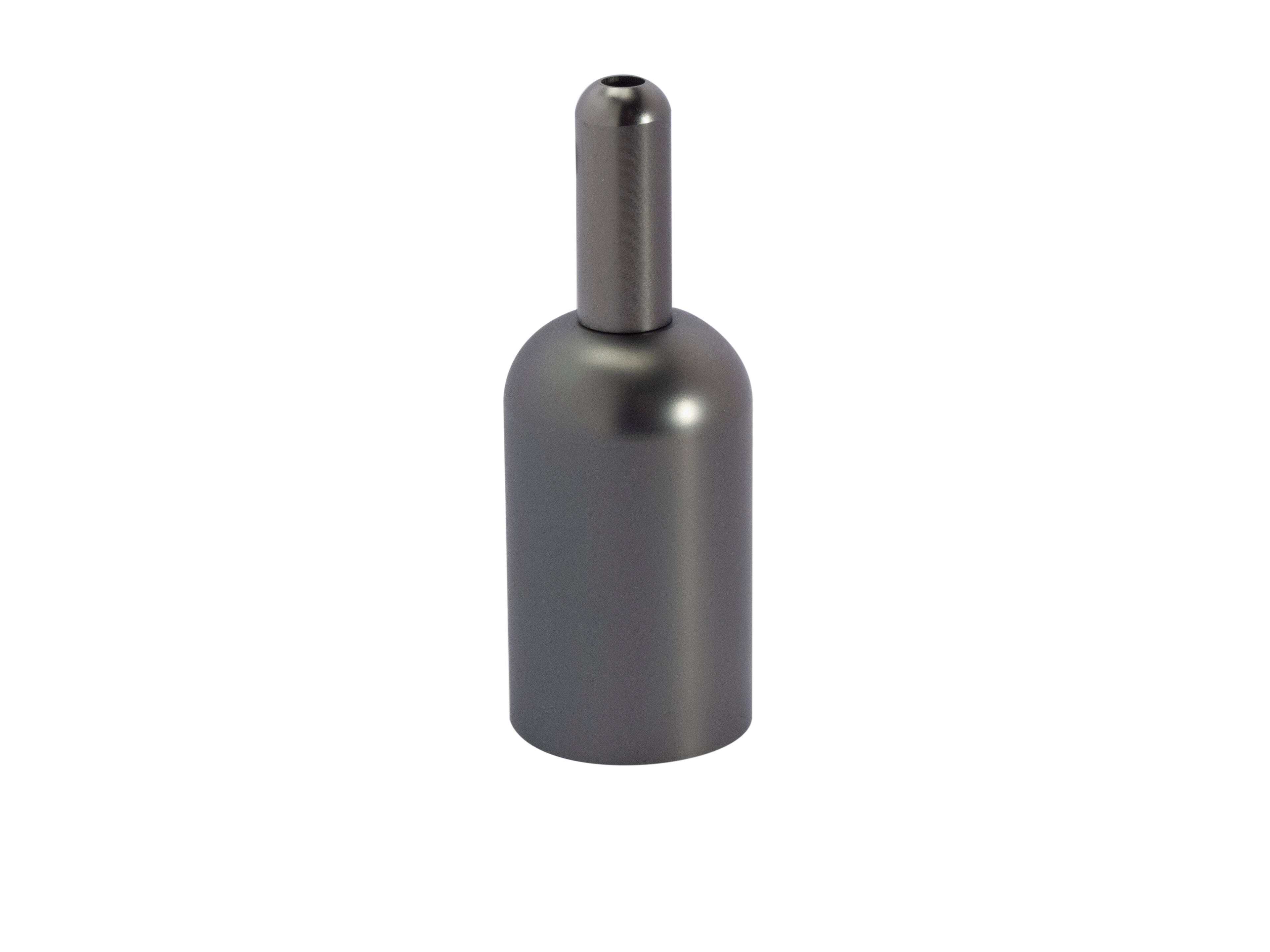 Douille électrique à vis E27 acier laitonné, gris - 2