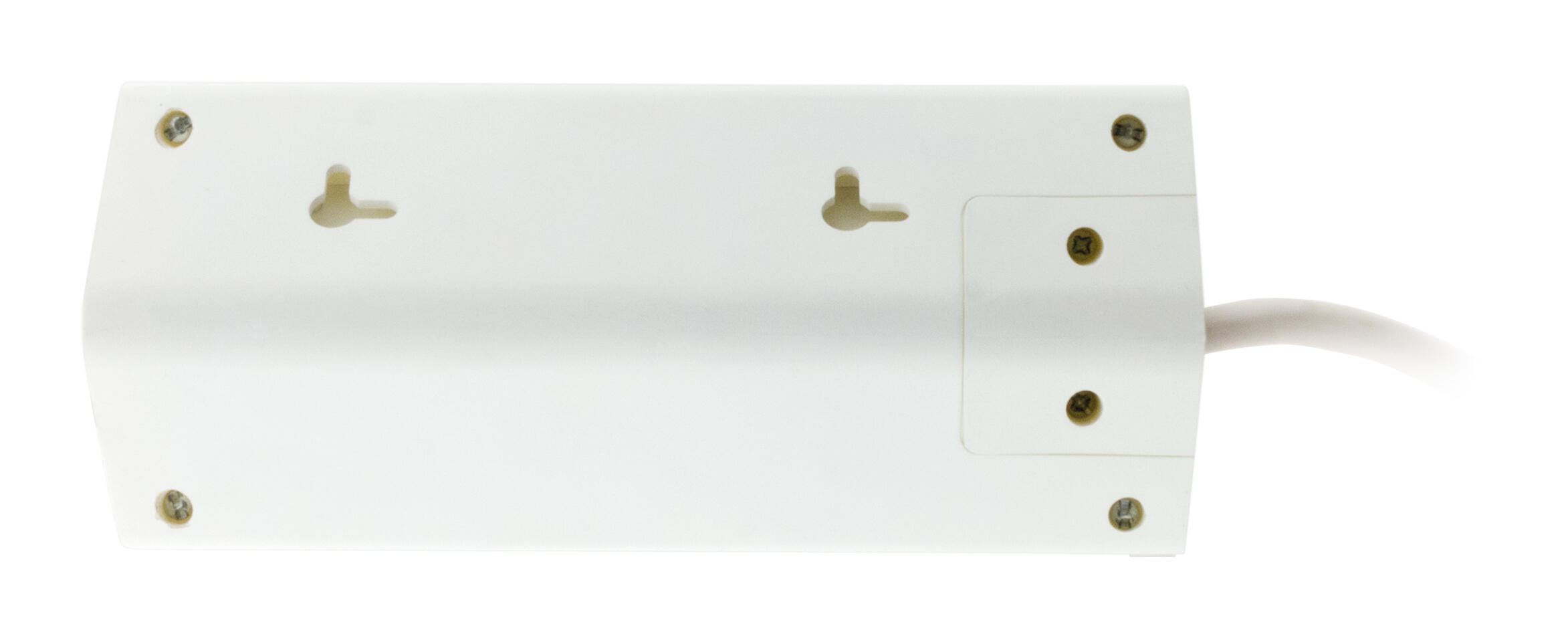 Bloc multiprise angle 2 USB filaire compact, 2 prises 16A blanc OTIO - 3