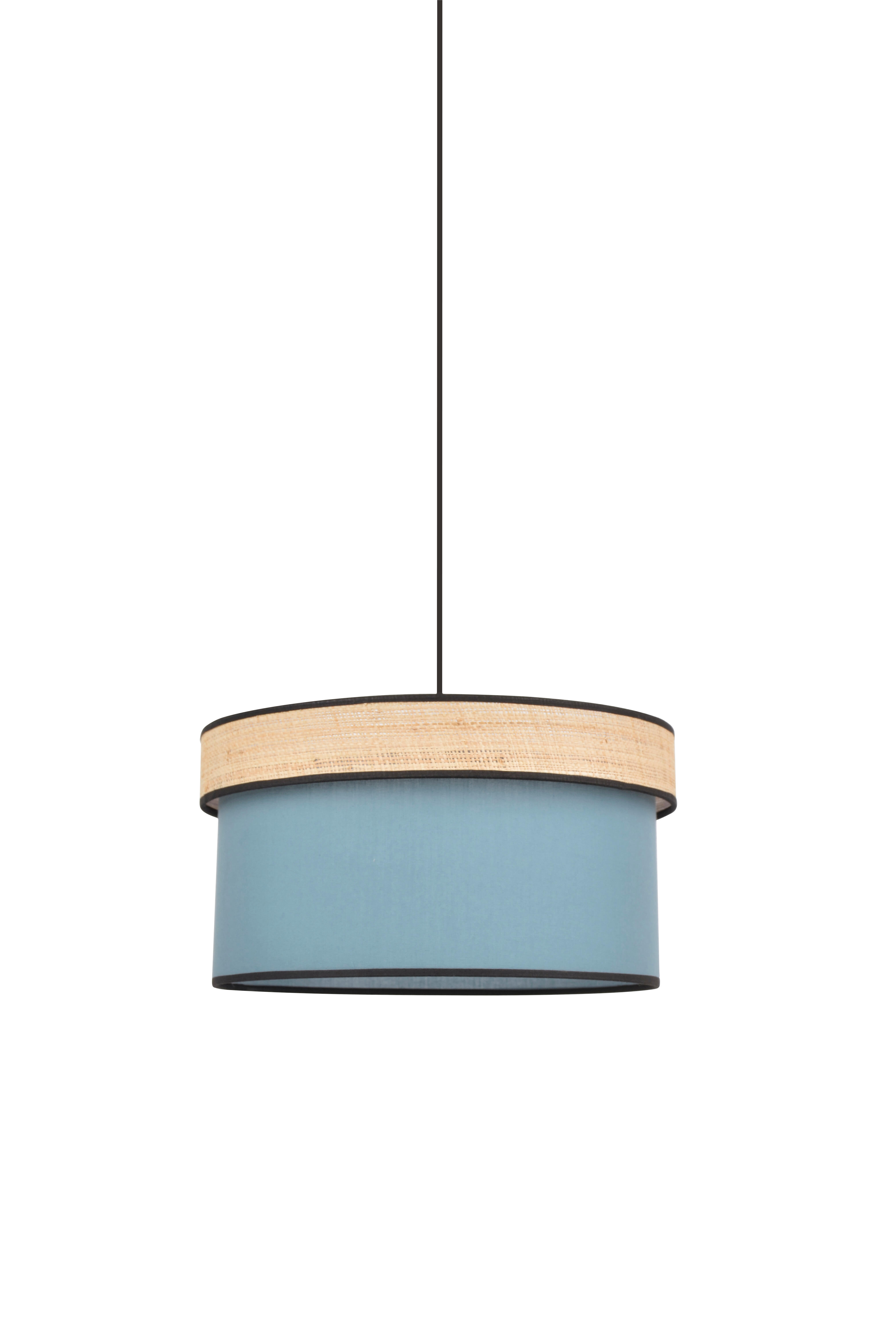 Suspension Amman, coton, bleu, Diam.38 cm, E27 - 5