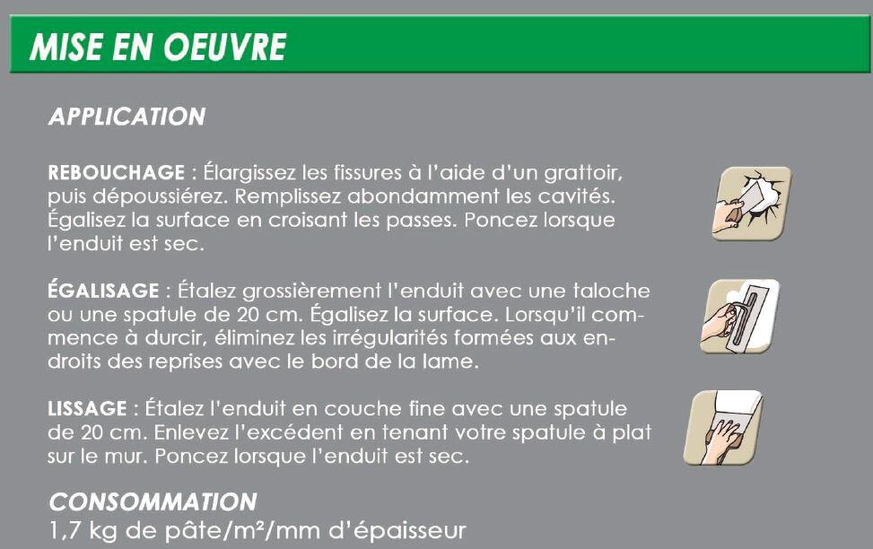 Enduit en pâte Multi'fonctions TOUPRET blanc 4 kg - 3