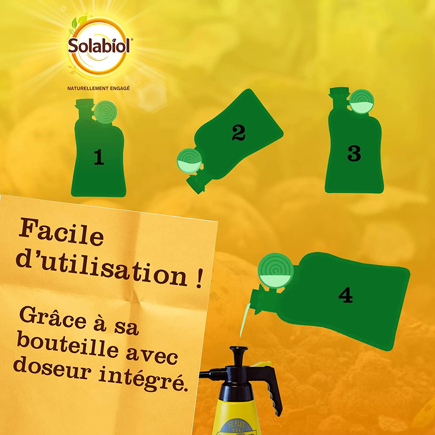 Traitement des insectes doryphores SOLABIOL , pourpotager et verger, 125 ml - 3