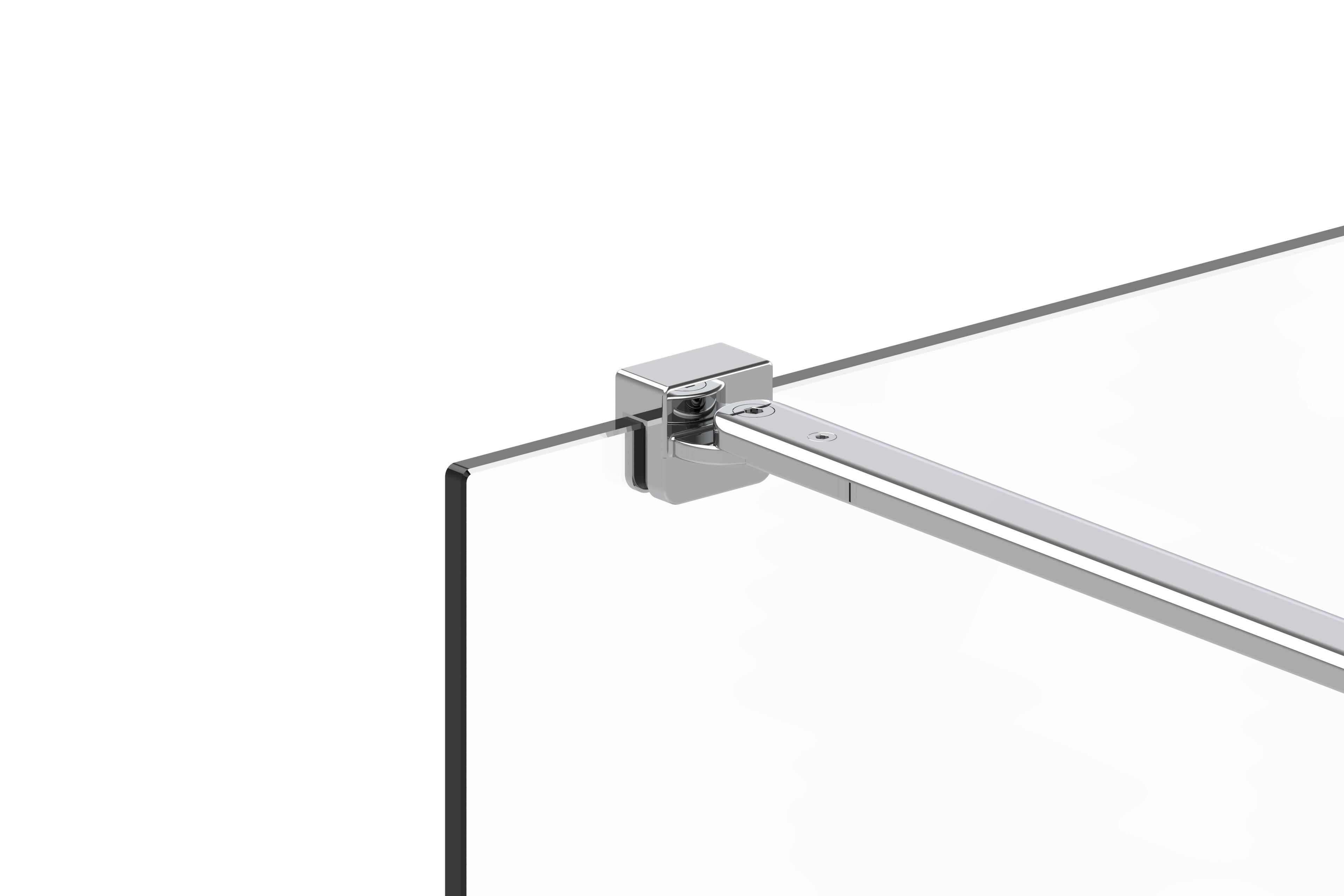 Box doccia walk-in Remix, vetro 8 mm, L 97-98.5 cm x H 200 cm, profilo cromo - 25