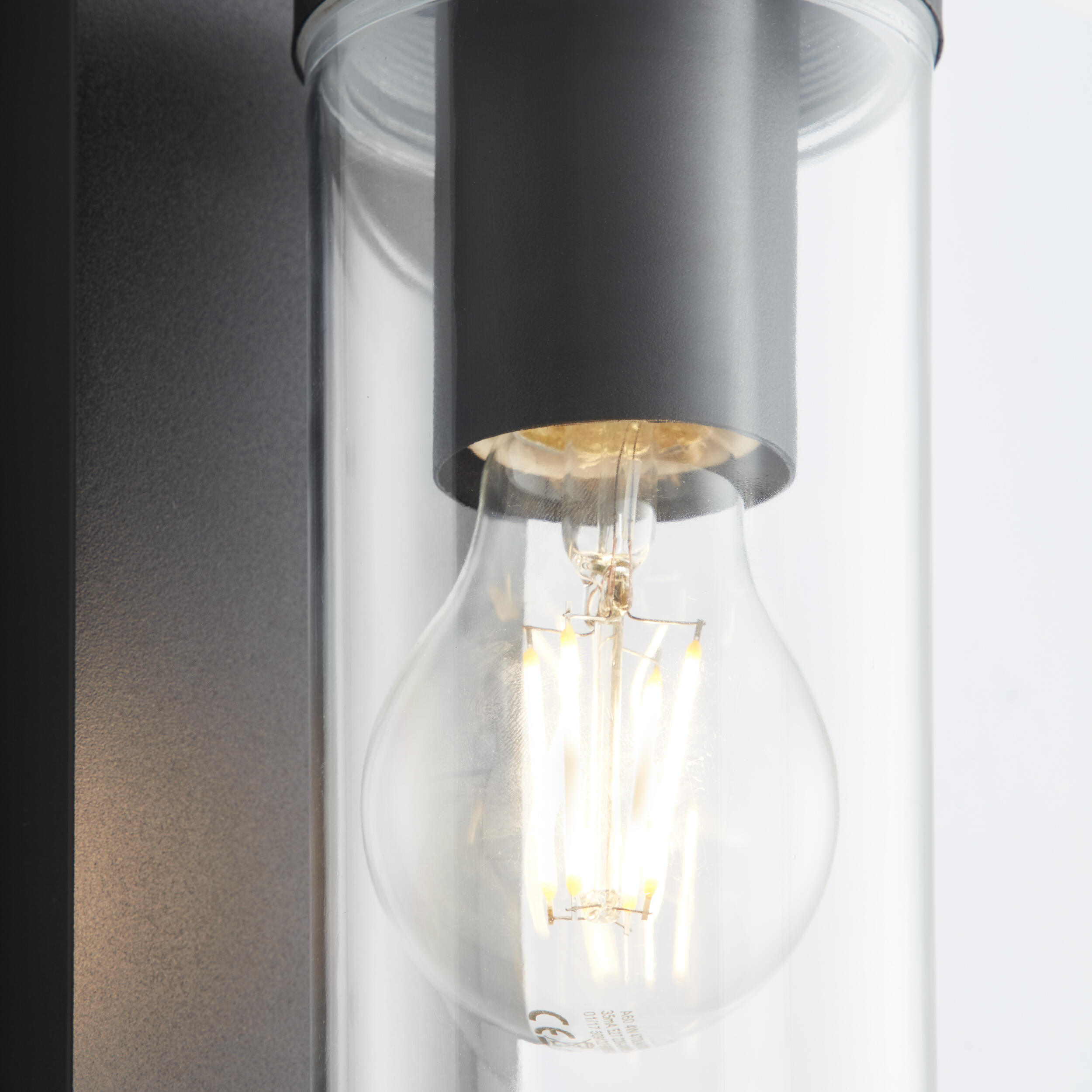 Applique moderno da esterno Aosta nero IP44 E27 BRILLIANT - 6