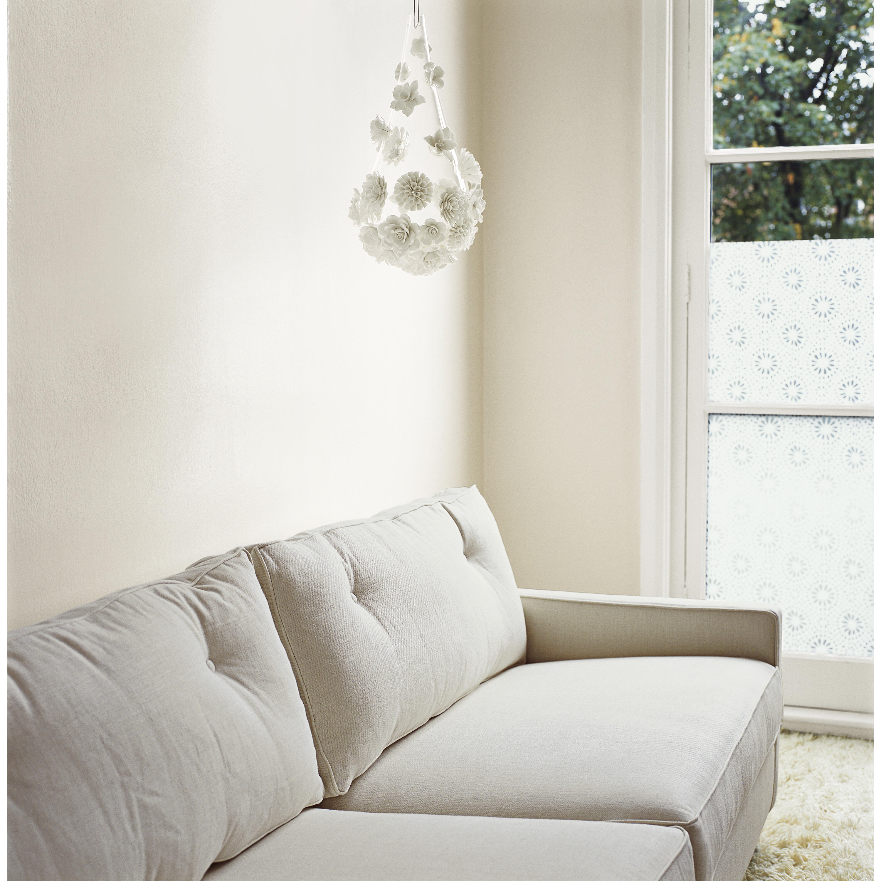 Testeur peinture mur, boiserie lin brut satin DULUX VALENTINE Crème de couleur 0 - 3