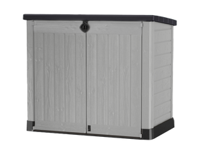 Coffre De Rangement Jardin Gris 171x99x93 Cm - En Acier Galvanisé, Couvercle à Charnière - Pour Coussins, Outils, Terrasse