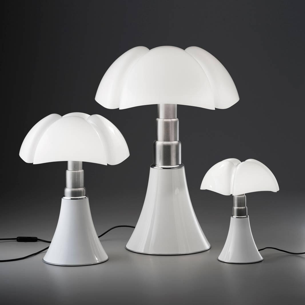 Lampe design Pipistrello blanc, ampoule LED integrée dimmable, H.50-62cm - 4