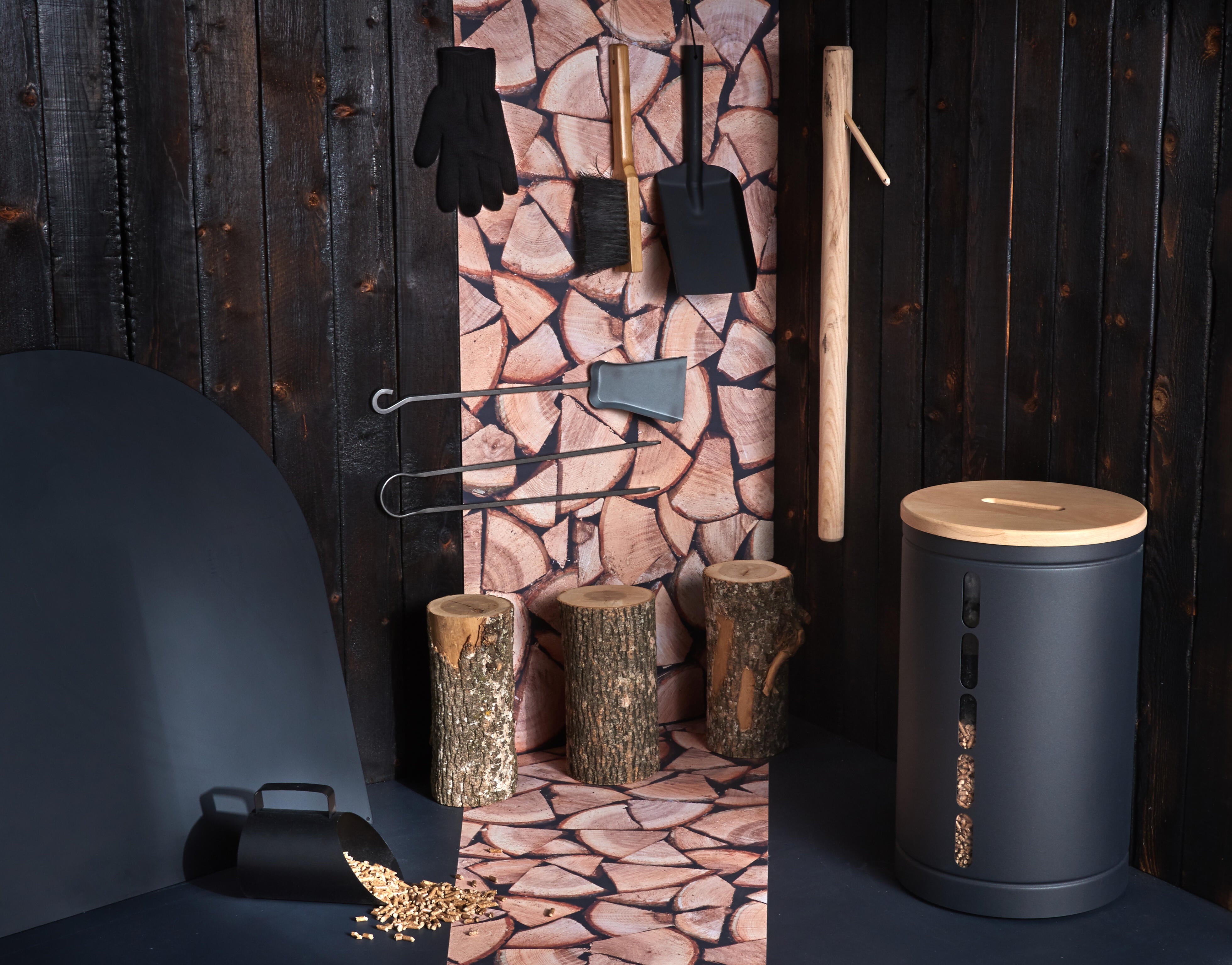 Accessoires pour foyers de cheminées acier gris Tribu 50cm DIXNEUF - 3