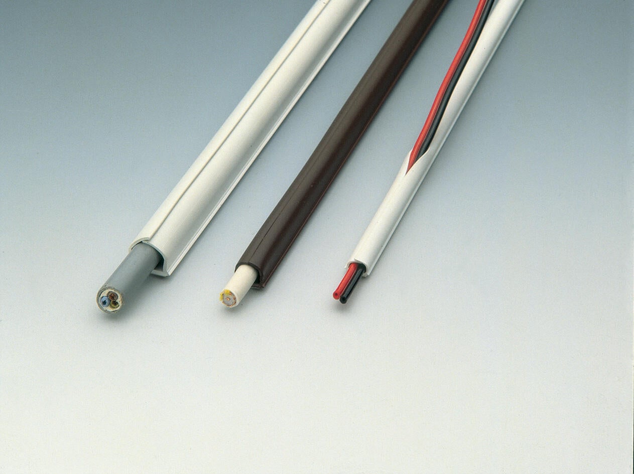 Cache-câble wengé pour moulure, H.1 x P.100 cm - 3