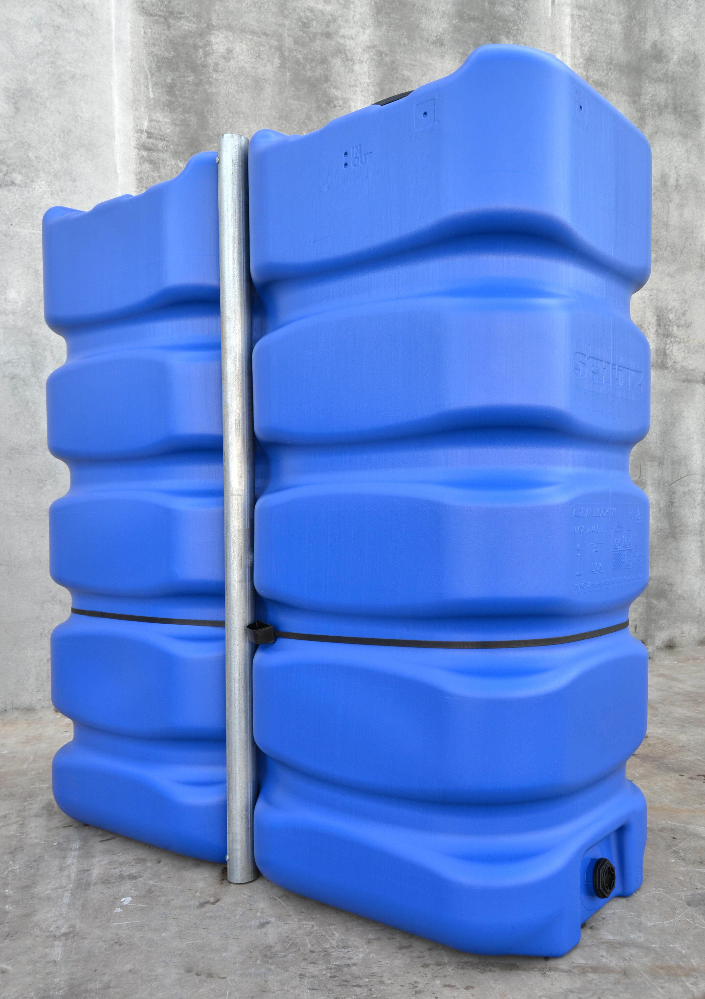 Récupérateur d'eau Aquablock SCHUTZ XL rectangulaire bleu , 2400 l - 4