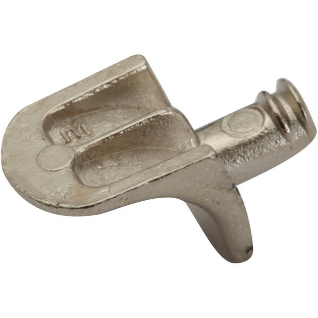 20 taquets d'étagère à enfoncer, acier gris, Diam.5 mm